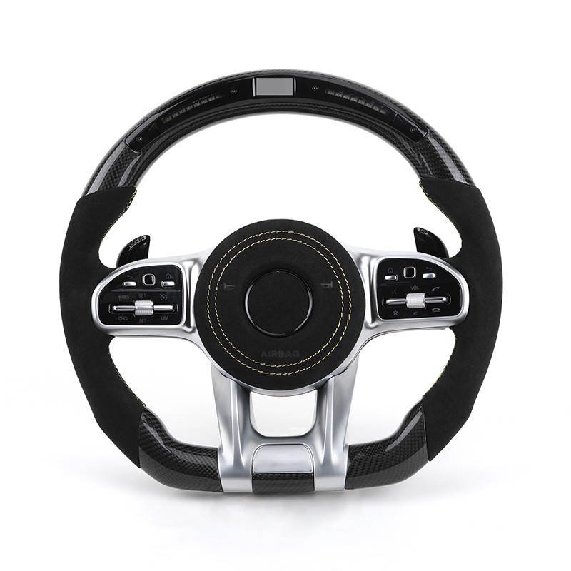 Alcantara Carbon Led Steering Wheel for Mercedes W205 W176 W221